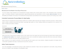 Tablet Screenshot of manufacturedhomebuyers.com